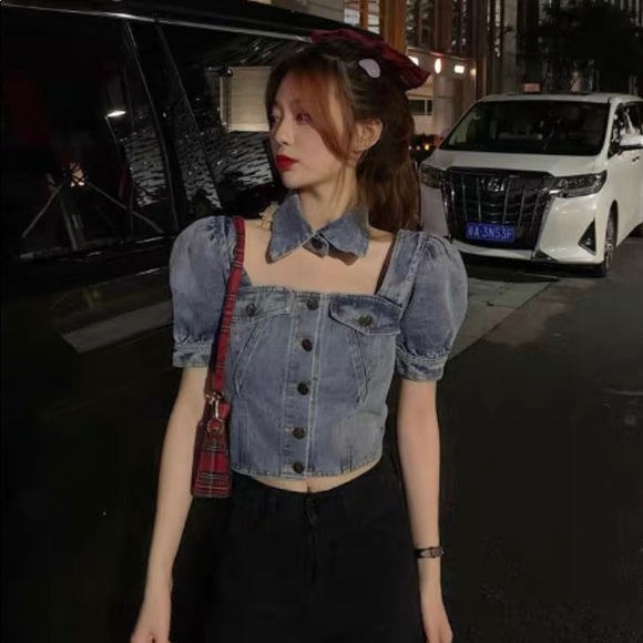 Tops - 🎁 2 for $30 💙 NWOT jean top